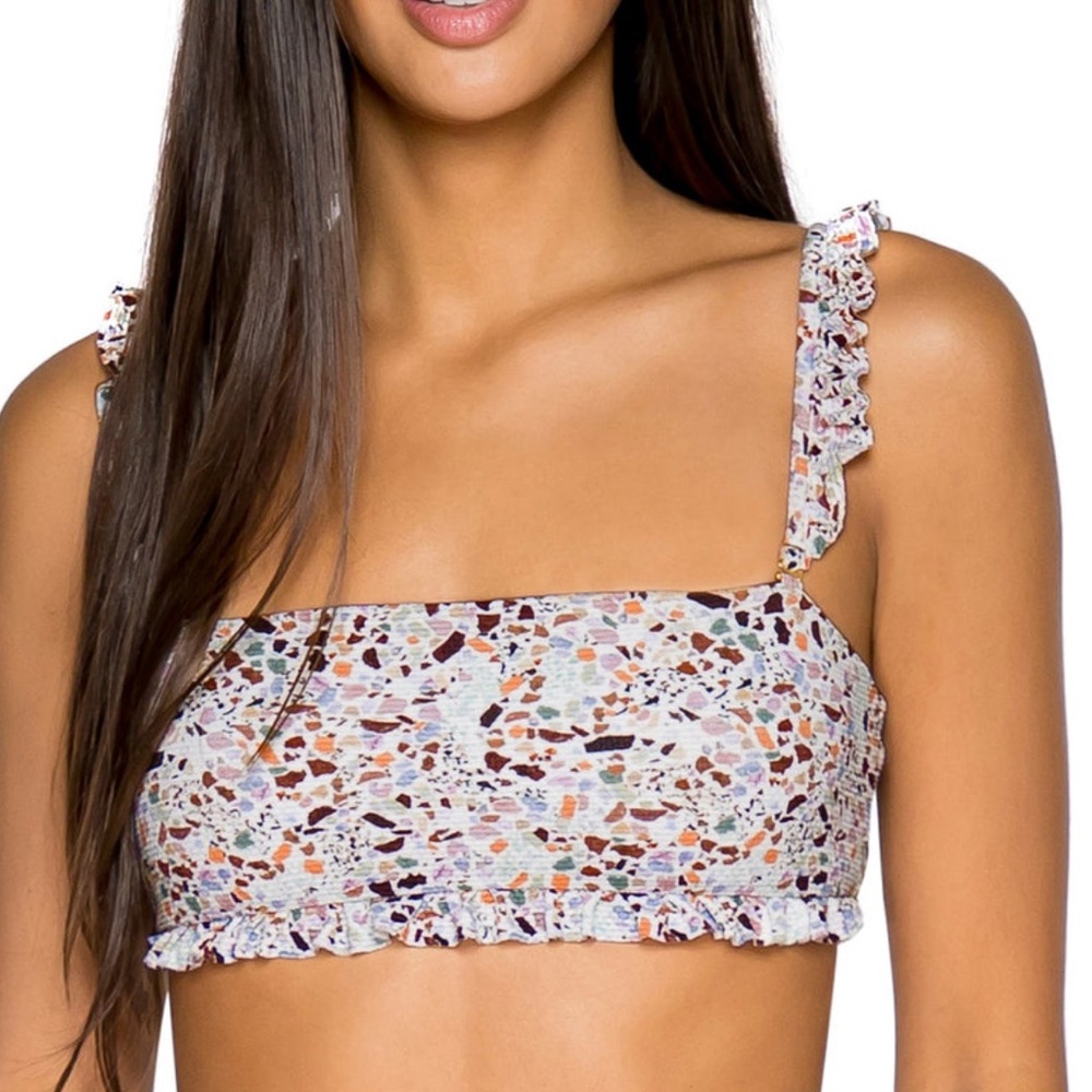NWT Barbados bandeau and Sol Slider bottom bikini set by B SWIM in size Medium